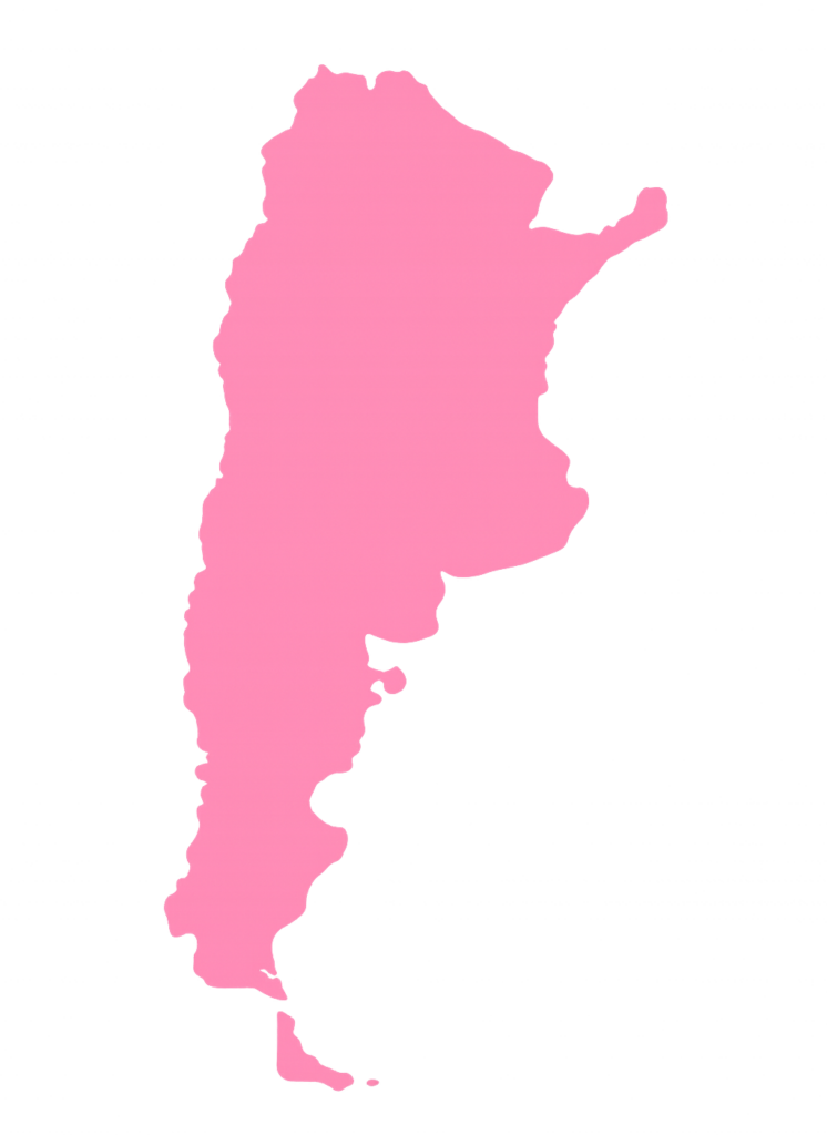 Mapa de Argentina con la cobertura de Toshify